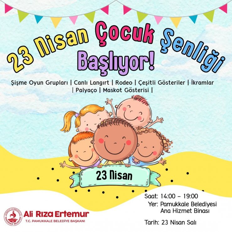 Başkan Ertemur’dan 23 Nisan Şenliğine davet