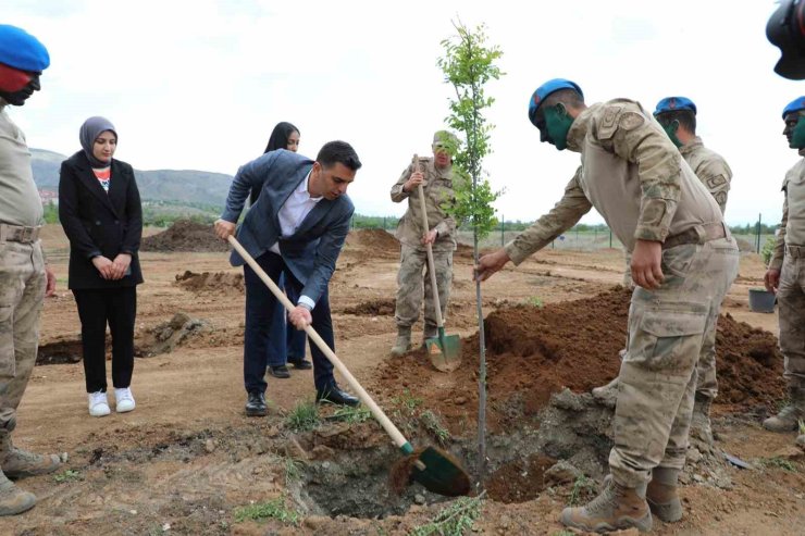 Erzincan’da fidanlar toprakla buluştu