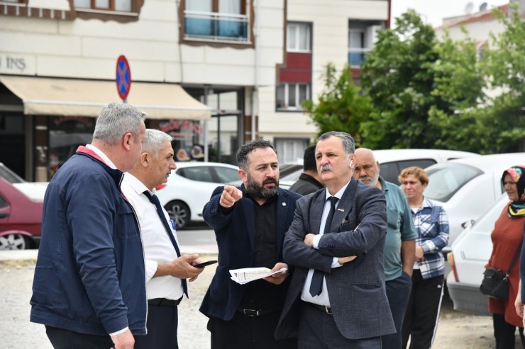 Başkan Balaban iki mahallede incelemede bulundu