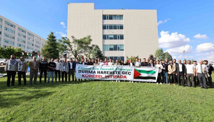 GİBTÜ öğrencilerinden Gazze’ye destek için "Çadır Nöbeti"