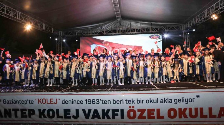 Gaziantep Kolej Vakfı Anaokulu’nda coşkulu kep töreni