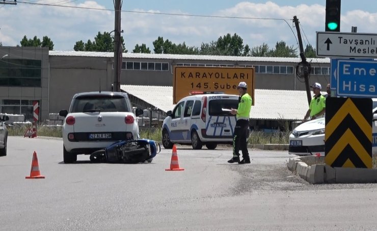 Tavşanlı’da trafik kazası: 1 yaralı