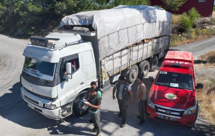 Mersin’de orman kaçakçılığına yönelik denetim yapıldı