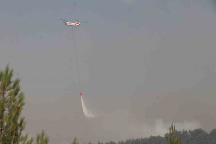 Babadağ’da 30 yayla evi boşaltıldı, Skorsky ve Chinook helikopterler desteğe geldi