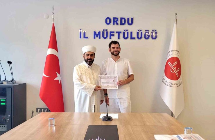 Alman vatandaşı, Ordu’da Müslüman oldu