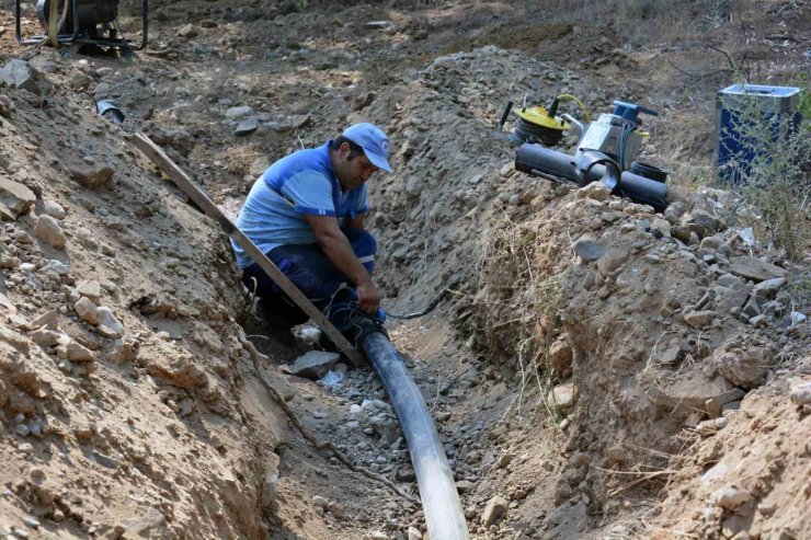 Datça Mesudiye’de kireç tıkanıklığı hat yenileme çalışmasıyla giderildi