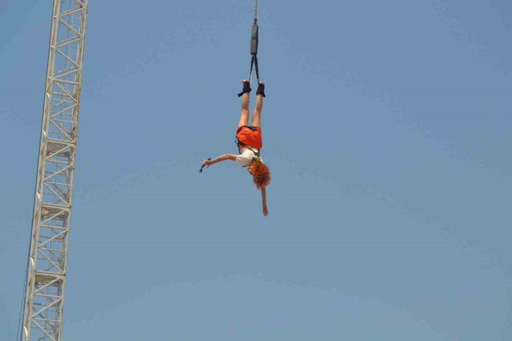 Fethiye’de "bungee jumping" heyecanı