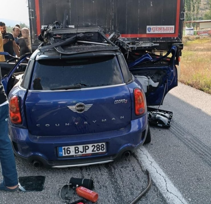 Avukatın öldüğü kazada tır sürücüsü tutuklandı