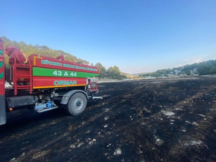 Anız yangınında tarla sahibinin gösterdiği hassasiyet orman yangınını önledi