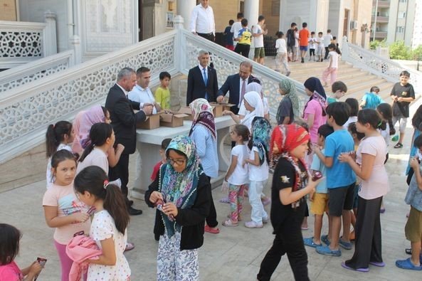 Aydın İl Sağlık Müdürü Şenkul, Yaz Kur’an Kursu öğrencileri ile bir araya geldi