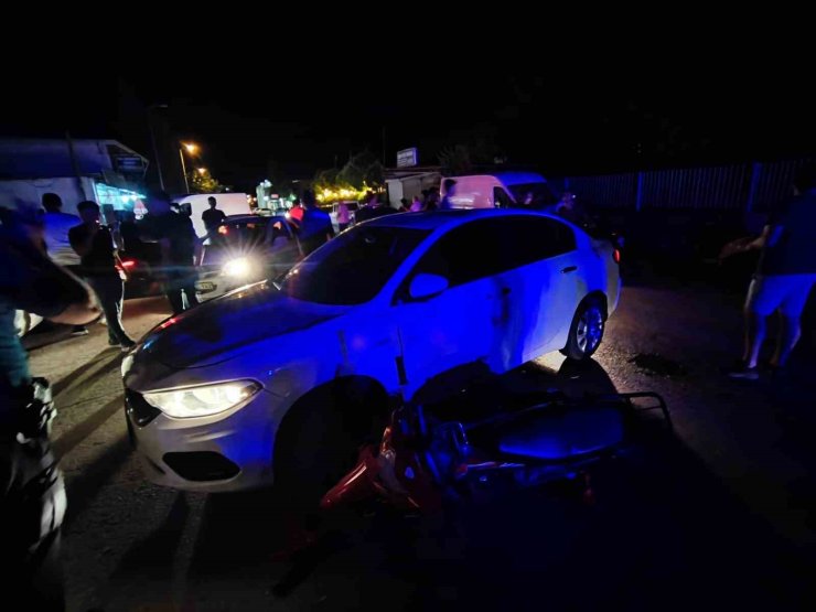 Gaziantep’te otomobil ile motosiklet çarpıştı: 2 yaralı