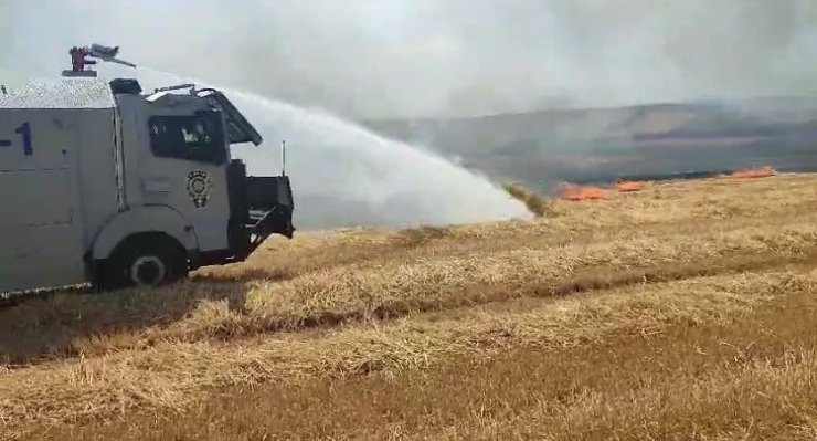 Tekirdağ’da anız ve orman yangınlarına çevik kuvvet desteği