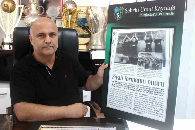 Recep Durul: "Kocaelispor depremde şehre moral ve umut oldu"