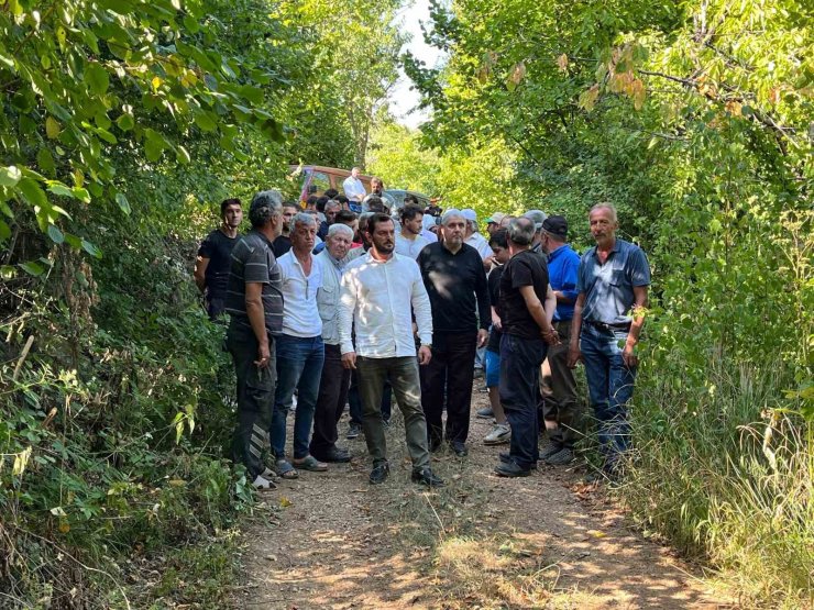 Uludağ’ın eteğinde suyun kaynağında susuz kalan köylüler, eylem yaptı boruları kesti