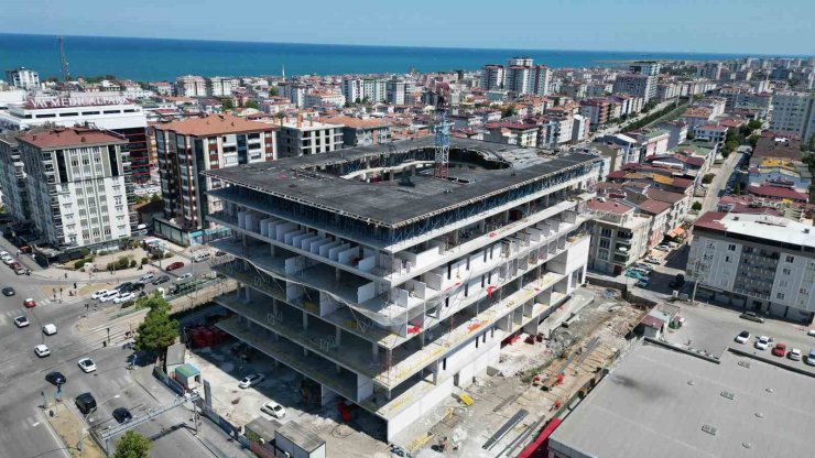 Samsun Şehir Kütüphanesi’nin yüzde 32’si tamamlandı