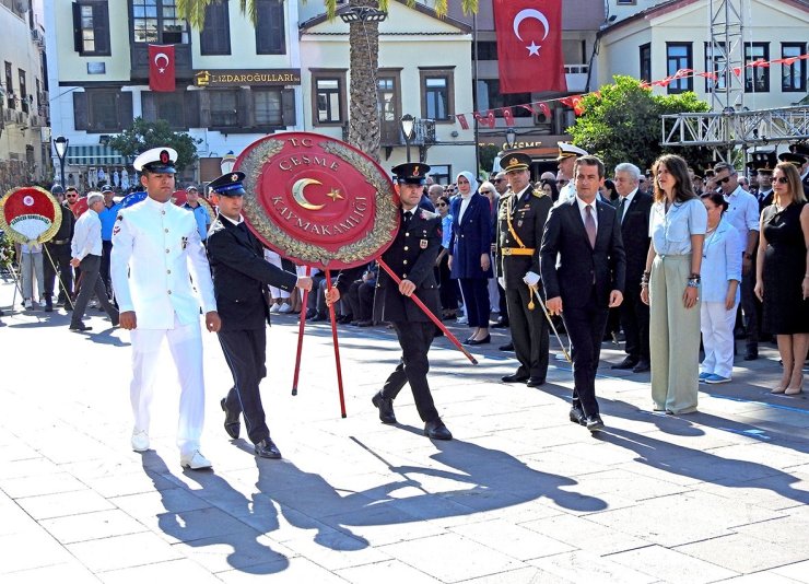 30 Ağustos Zafer Bayramı nedeniyle Çeşme’de coşkulu kutlama