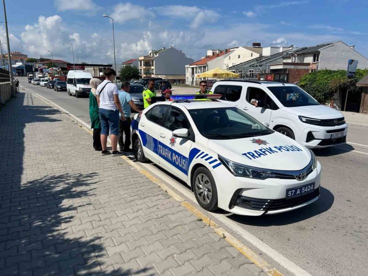 Sinop’ta otomobilin çarptığı çocuk yaralandı