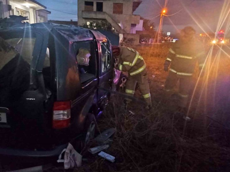 Susurluk’ta trafik kazasında 1 kişi yaralandı