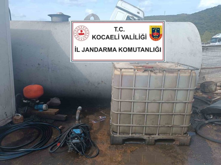 Kocaeli’de 25 bin litre kaçak akaryakıt ele geçirildi