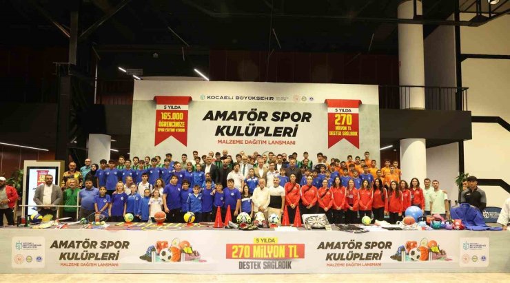 5 yılda 600 amatör spor kulübüne 270 milyon TL destek