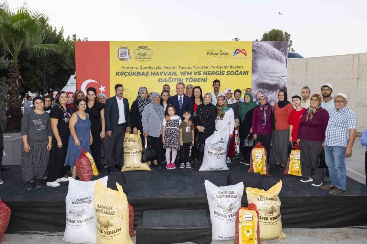 Mersin’de ’Hadi Gel Köyümüze Destek Verelim’ projesinde çarklar dönmeye başladı