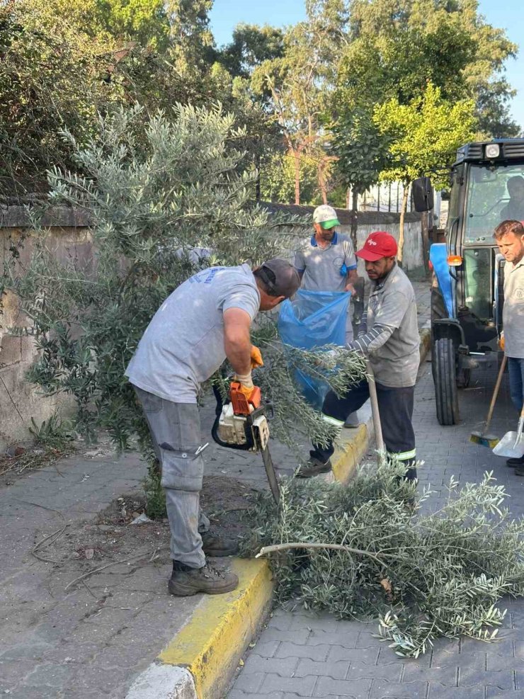 Çiçek gibi Nazilli için belediye ekipleri durmuyor