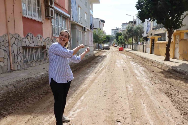 Nazilli Cumhuriyet Mahallesi’nde yol çalışması başlatıldı