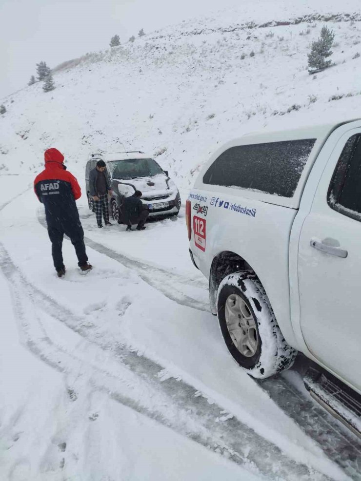 Giresun’da mahsur kalan vatandaşlar kurtarıldı