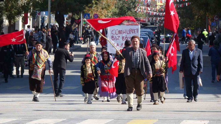 Cumhuriyet’in 101’inci yılı Burdur’da coşkuyla kutlandı