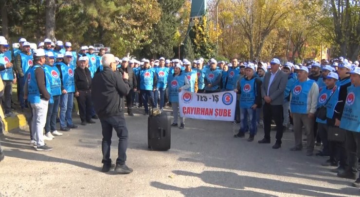 Ankara’da maden işçileri özelleştirmeye karşı eylem yaptı