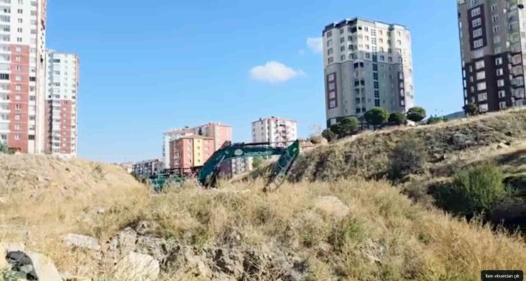 Yozgat Belediyesi’nden dere ıslah çalışması