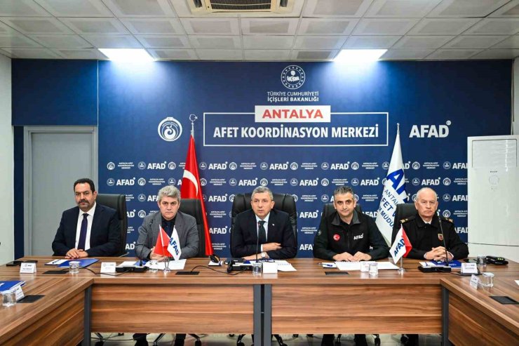 Antalya’da İl Afet ve Acil Durum Koordinasyon Kurulu Toplantısı gerçekleştirildi