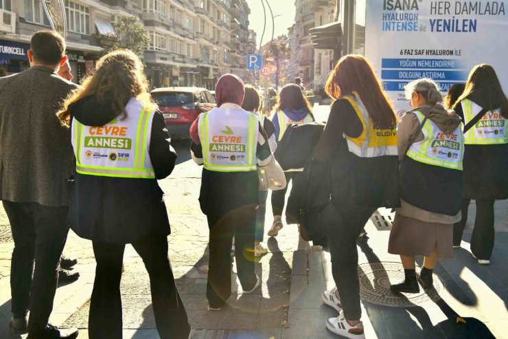 Büyükşehir’den caddede sıfır atık projesi