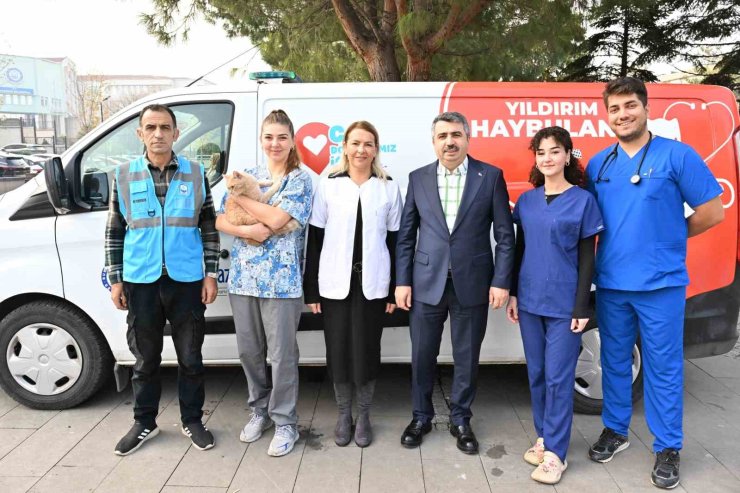 Yıldırım’da ‘can dostu’ ambulans