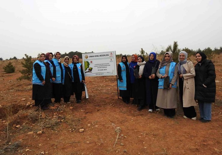 Gaziantep’te deprem şehitleri anısına hatıra ormanı oluşturuldu