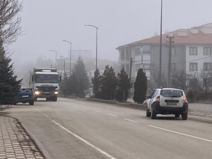 Çankırı’da sis etkili oluyor