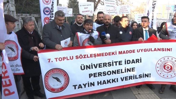 ÜNİPERSEN Genel Başkanı Güzel: “Üniversite idari personelinin tayin sorunu çözüm bulana kadar mücadelemiz devam edecek”