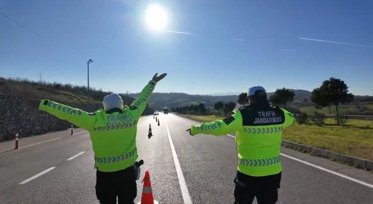 Sinop’ta polis ve jandarma ekiplerinden ortak denetim