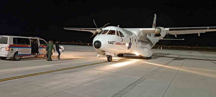 Hava Kuvvetleri’ne ait uçakla Ordu’dan Erzincan’a karaciğer grefti başarıyla ulaştırıldı