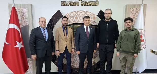 Kızılcahamam Kaymakamı Mehmetbeyoğlu, gazetecileri ağırladı