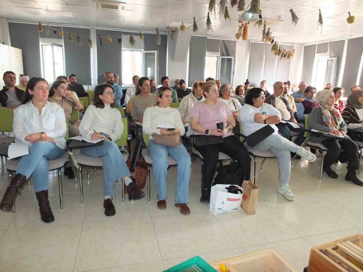 Türkiye’nin değişik illerinden gelip Burhaniye’de arıcılık öğrendiler