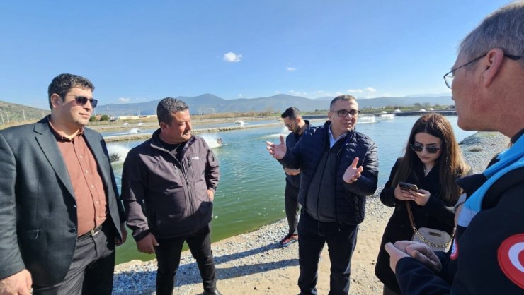 Azerbaycan Tarım Bakanlığı heyeti Muğla’da su ürünleri tesislerini inceledi