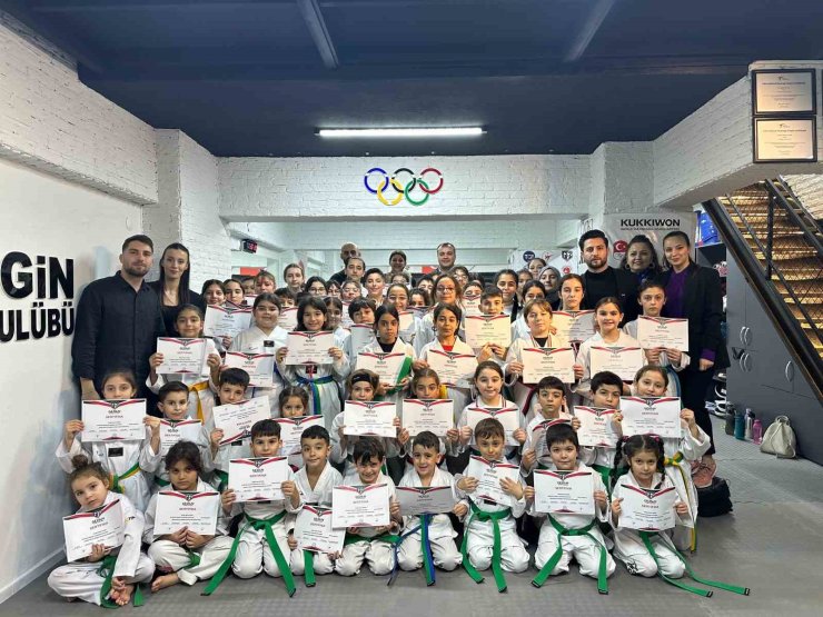 Aydın’da taekwondo dalında 2025 yılı birinci dönem kuşak sınavları yapıldı