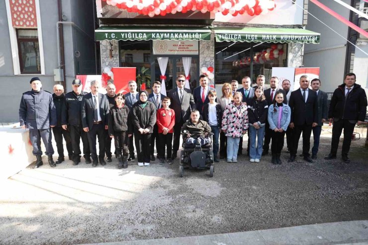 Yığılca’ya yeni halk kütüphanesi açıldı