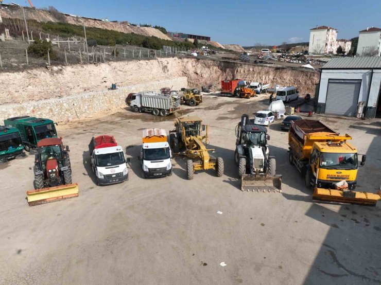 Bilecik Belediye ekipleri kışa hazırlıklı