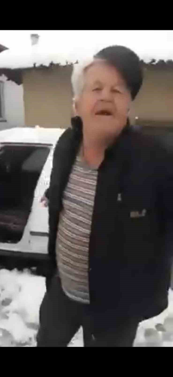 70 yaşındaki Celal Amca, kara olan hasretini oyun havası ile dindirdi