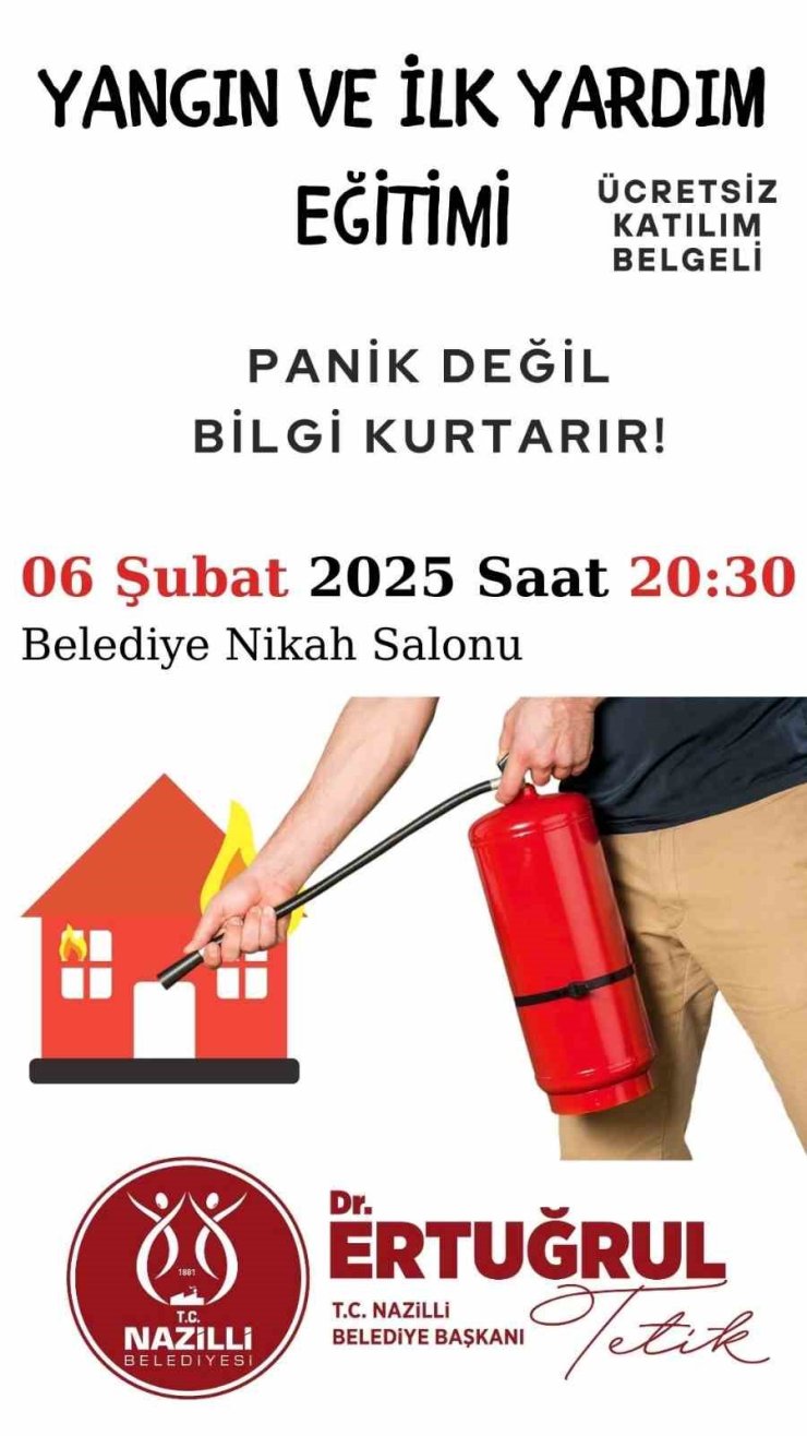 Nazilli’de 6 Şubat Depremleri Anma ve Farkındalık Etkinliği yapılacak