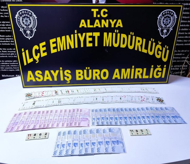 Alanya’da kumar baskınına 92 bin 470 TL para cezası