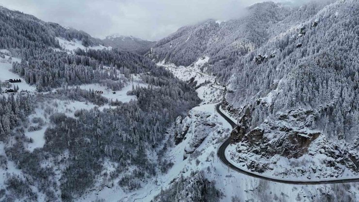 Zigana Dağı’ndan kar manzaraları