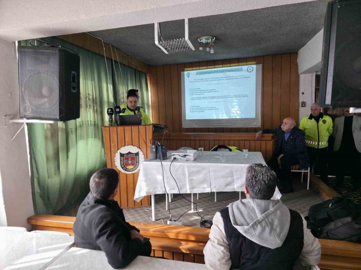 Elazığ’da okul servis şoförlerine bilgilendirme